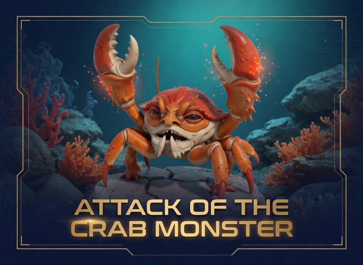 Attack Of The Crab Monster 3d model