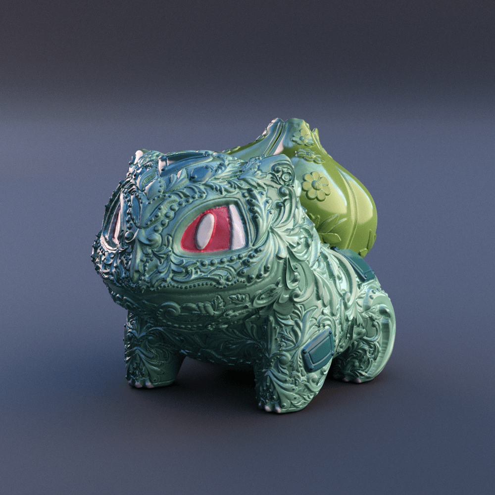 001. Bulbasaur 3d model