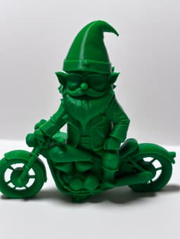Gnome on a motorcycle 3d model