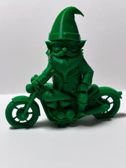 Gnome on a motorcycle 3d model