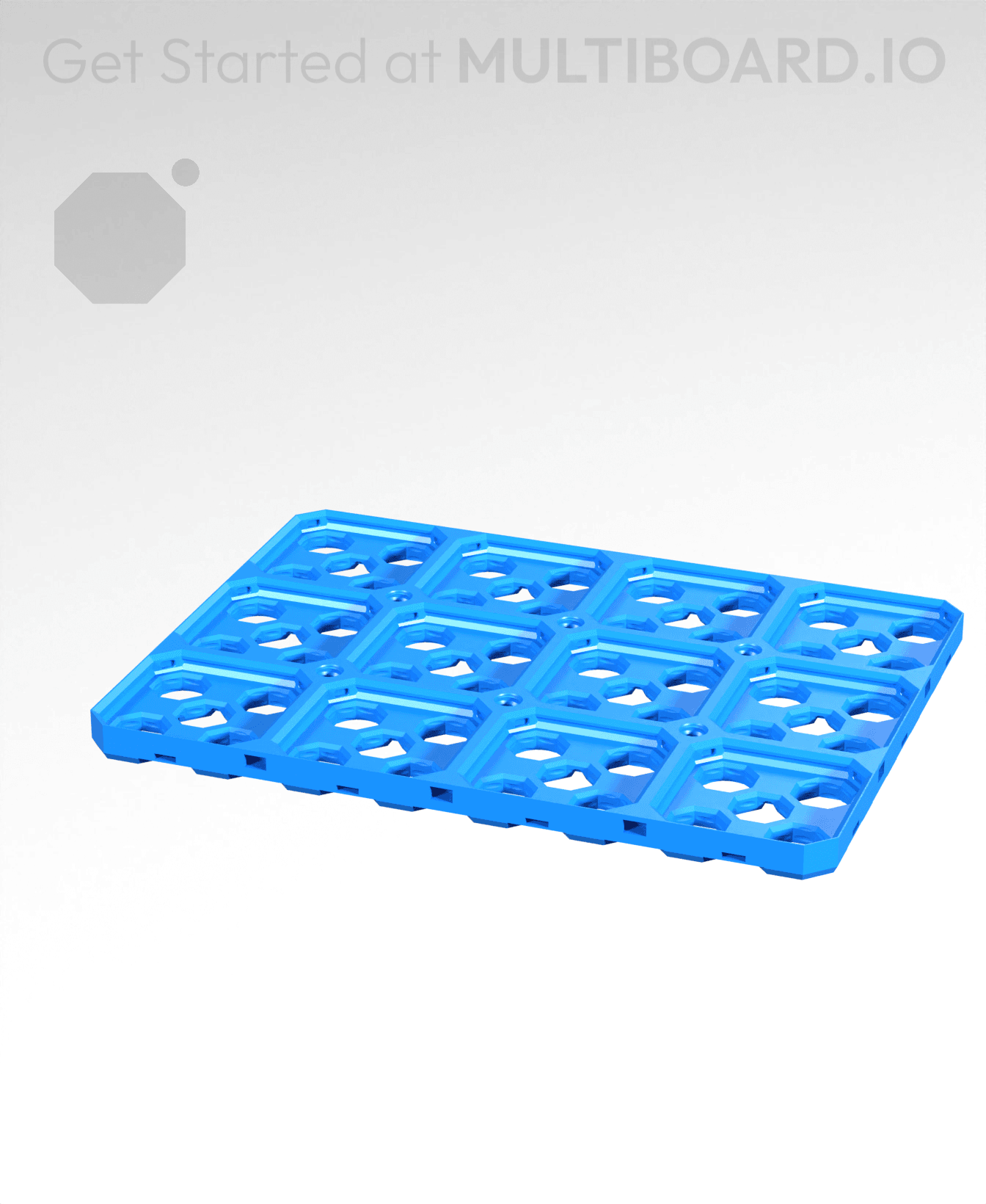 4x3 CU - Multibin Base Plate 3d model