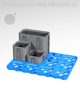 4x3 CU - Multibin Base Plate 3d model