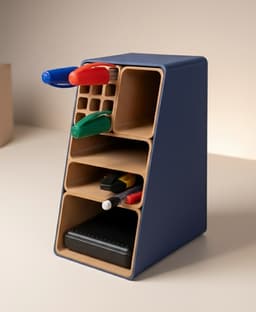 Modular Desk Organizer System 3d model