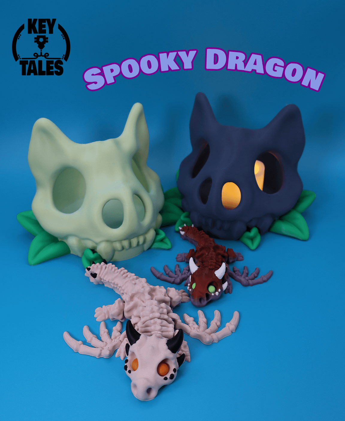 The Spooky Dragon: Azrael and Den 3d model