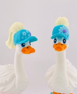 Hats with Hair Goose Gear for Porch Goose 3d model