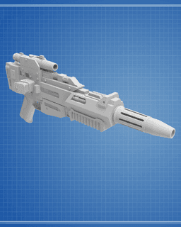 EL-16 Blaster Rifle - Star Wars 3d model