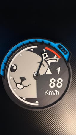 Need For Speed U2 Tabby Tachometer Wall CLock 3d model