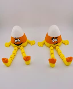 Candy Corn Flexis Set 3d model