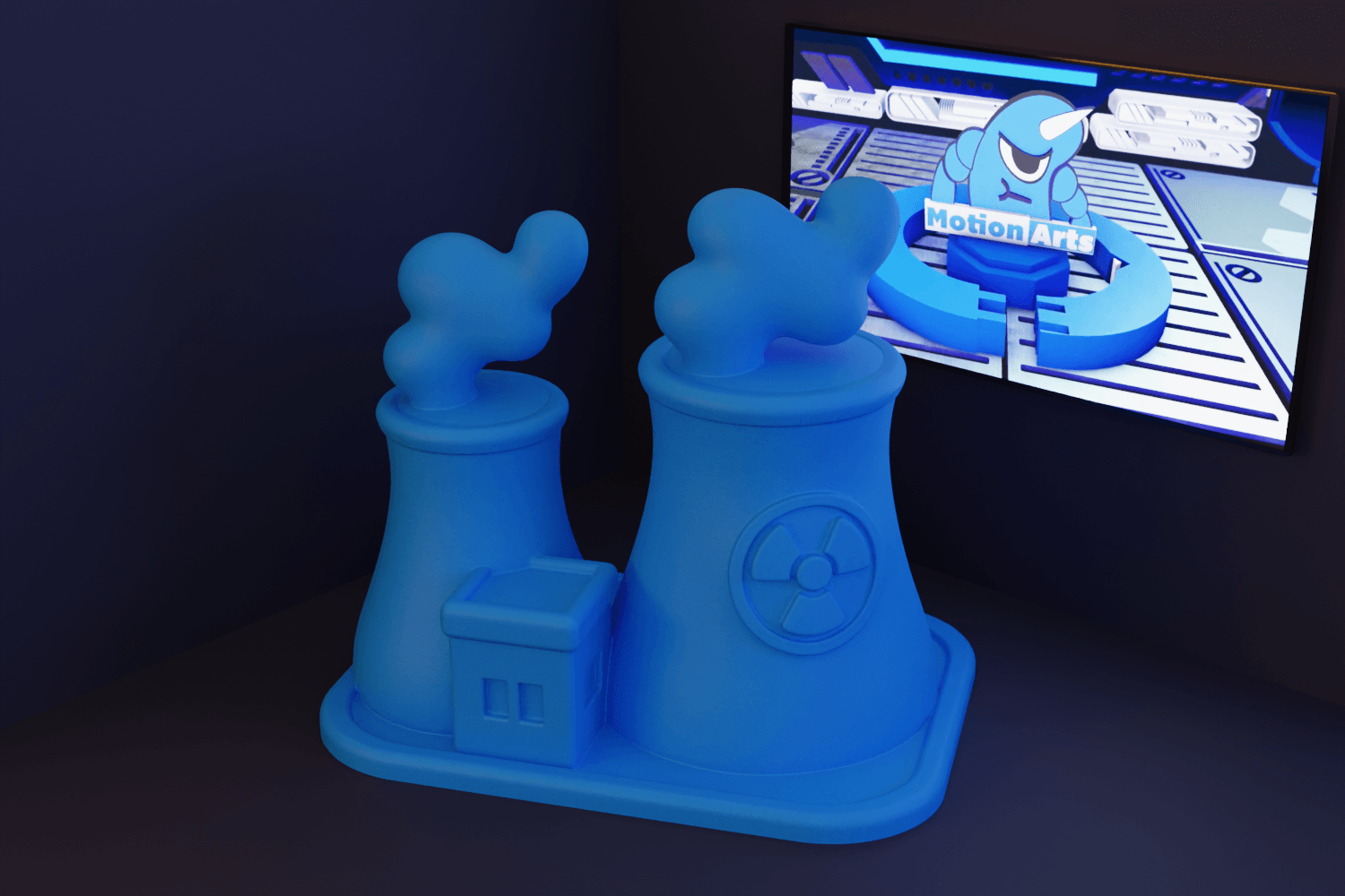 Usina Nuclear Cartoon.stl 3d model