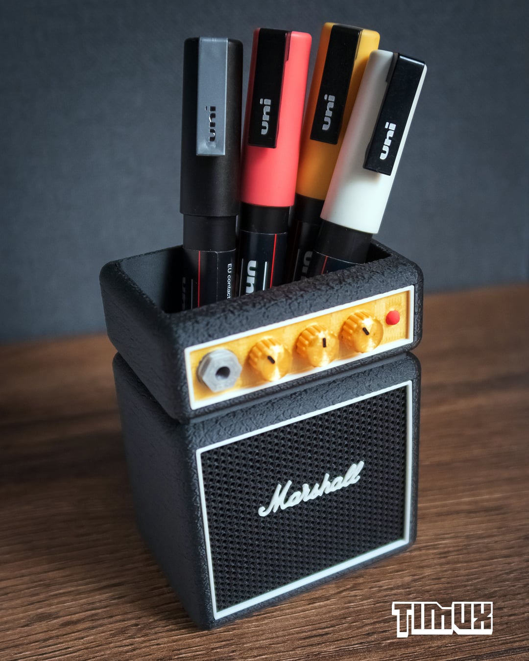 VINTAGE AMPLIFIER PEN HOLDER 3d model