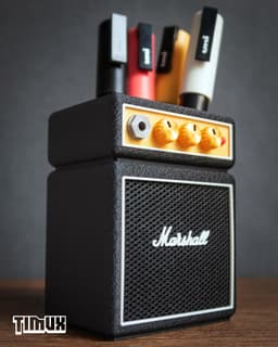 VINTAGE AMPLIFIER PEN HOLDER 3d model