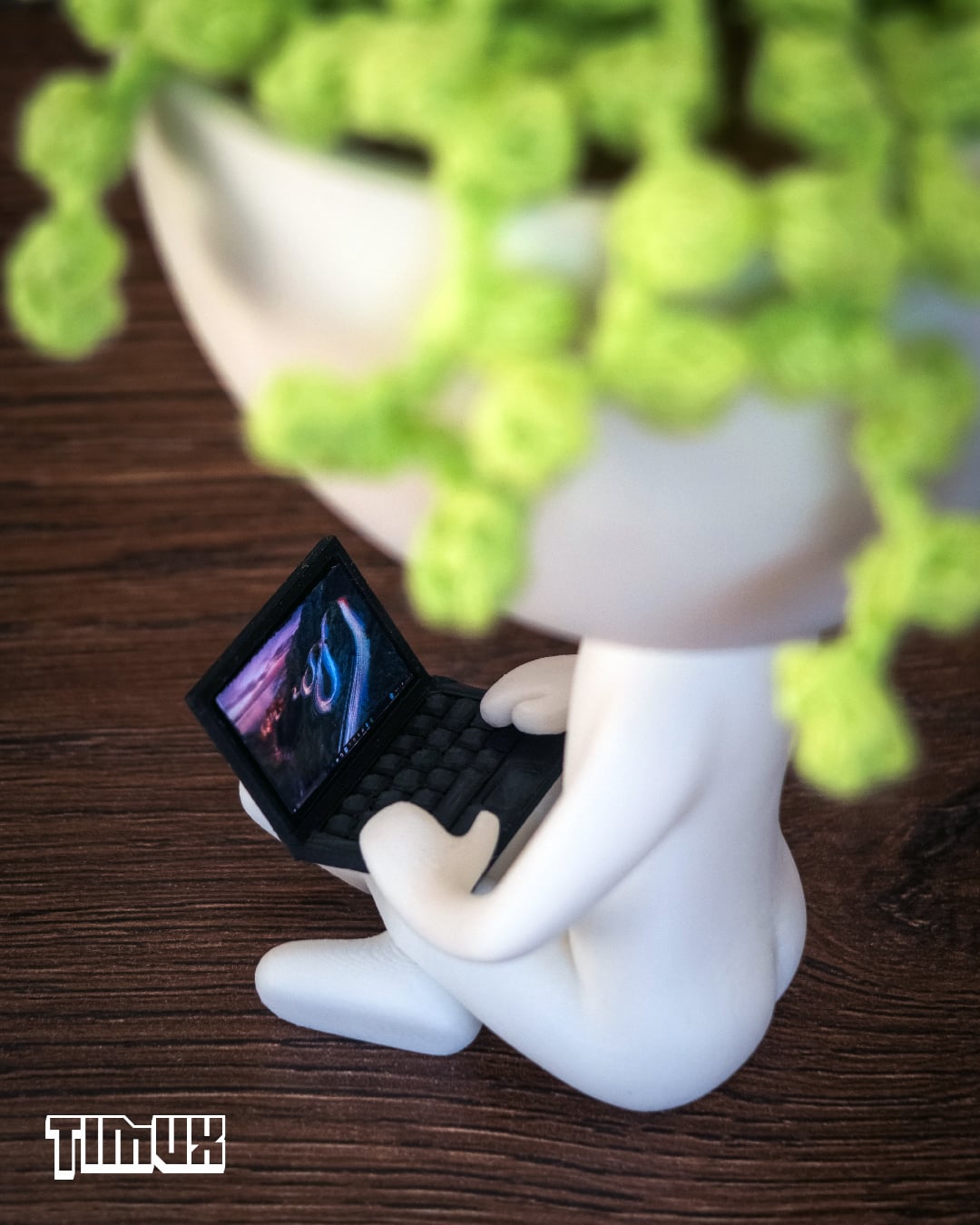 ROBERT PLANT WITH A LAPTOP 3d model