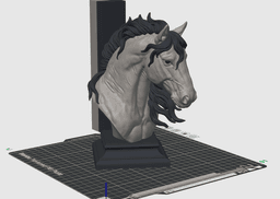 Horse Bust 3MF | Fantasy Multi-Color | Mane Detail 3d model