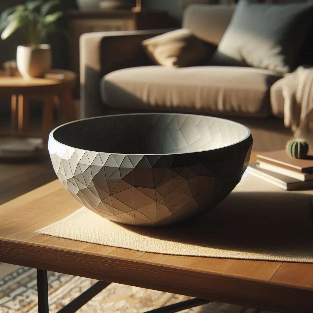 Stunning Low Poly Designer Bowl 3d model