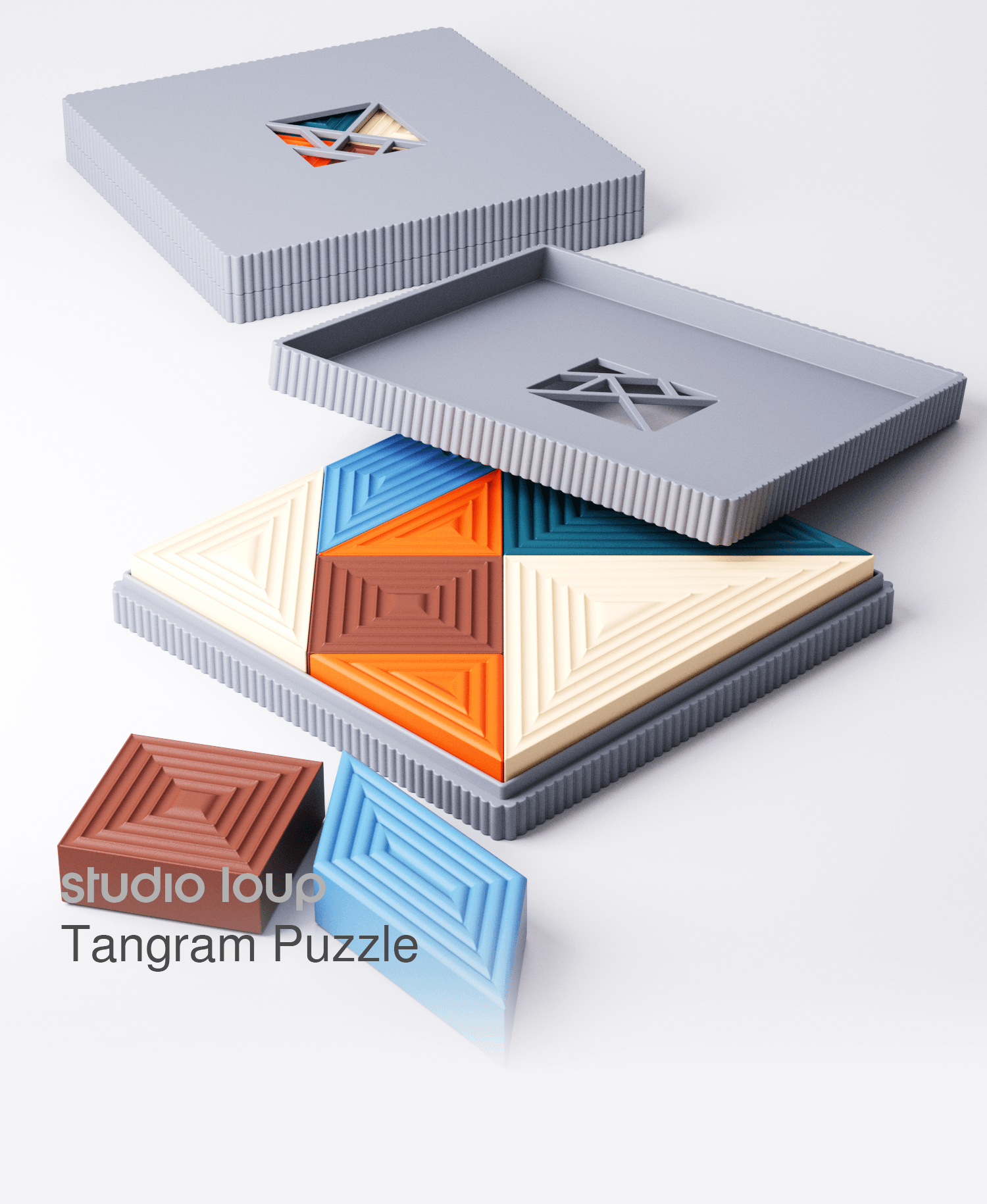 Tangram Puzzle 3d model