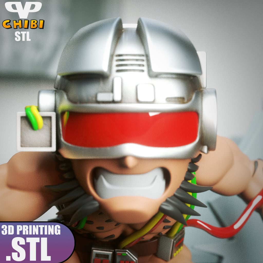 Weapon X Chibi STL for 3D Printing ChibiSTL 3DXM 3d model