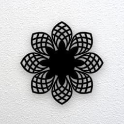 Flower Mandala Wall Art 3d model