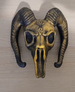 Ritual Goat Skull - Wall Mount 3d model