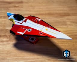 Delta 7 Jedi Starfighter Kit Card - 3D Print Files 3d model