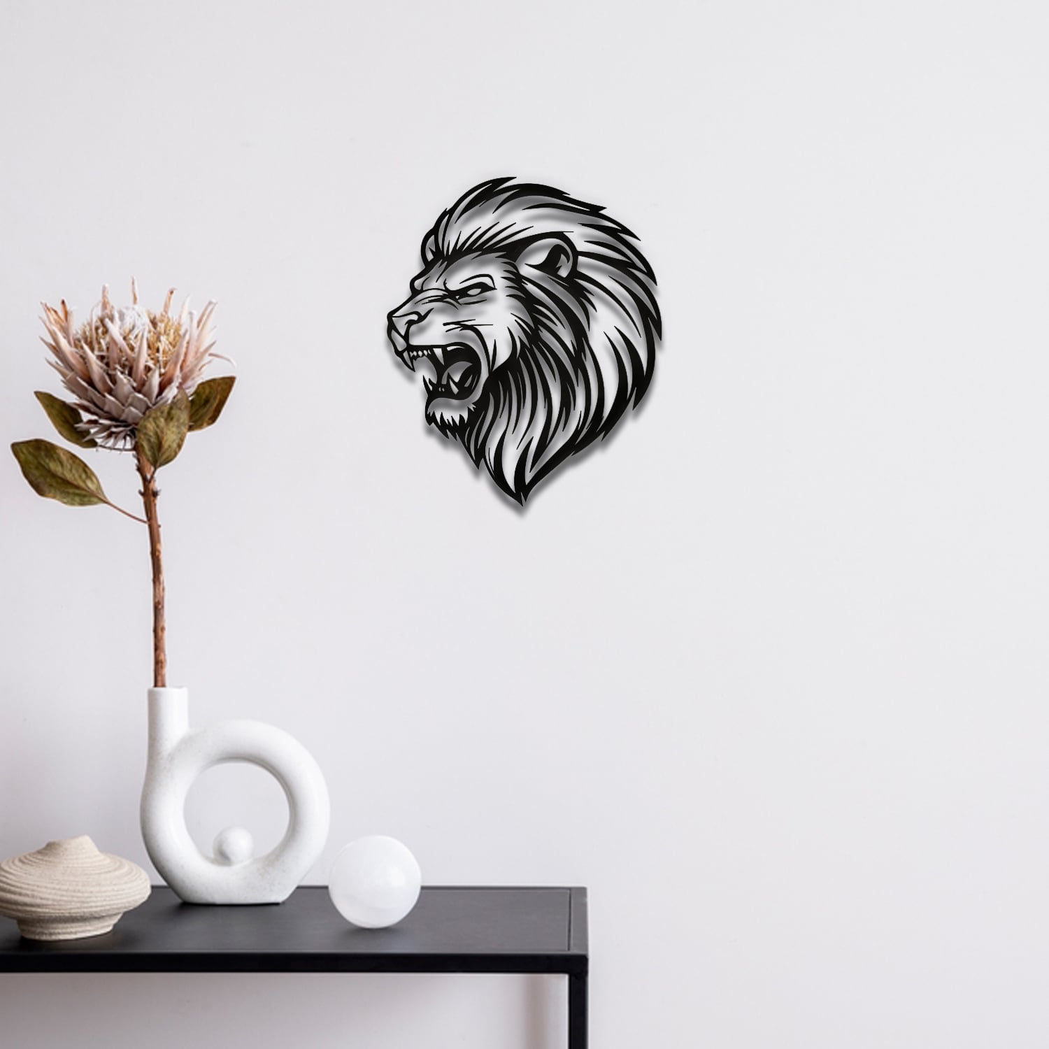 Lion Wall Art 3d model