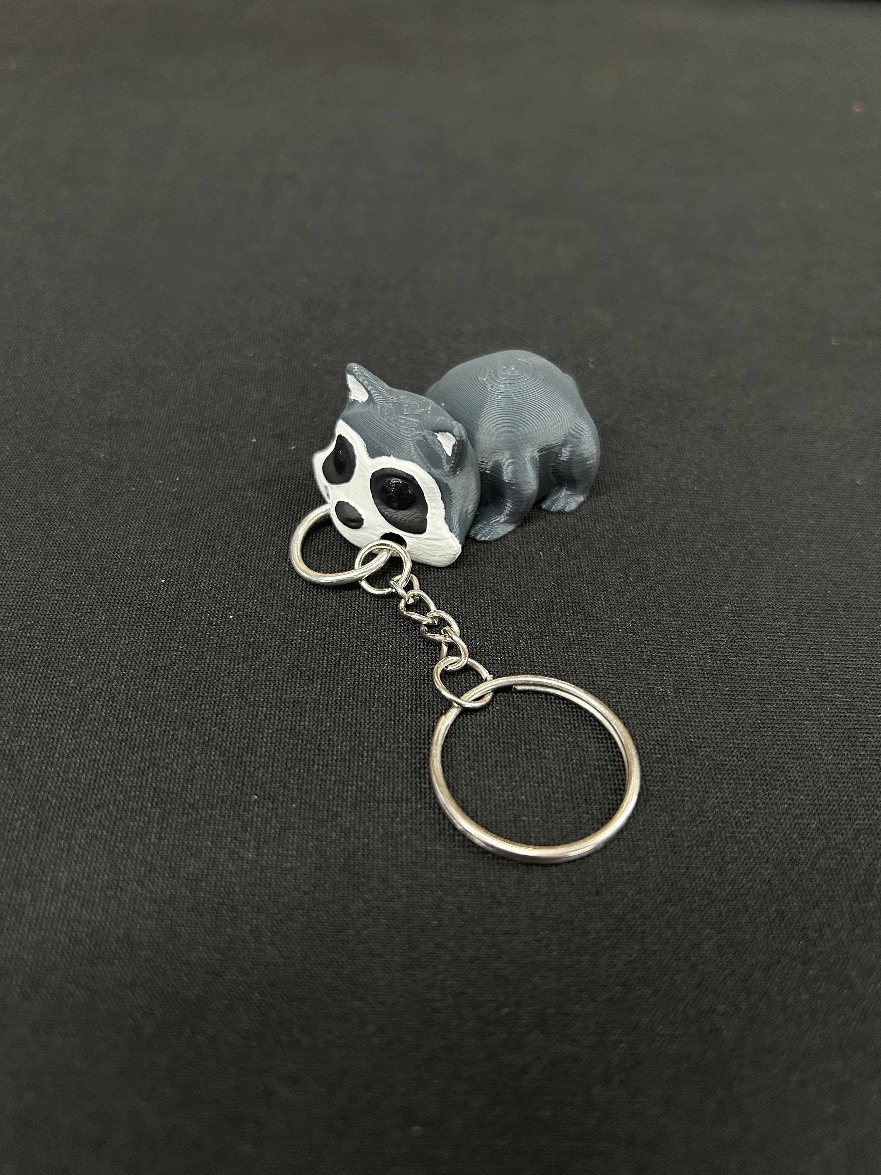Raccoon Keychain 3d model