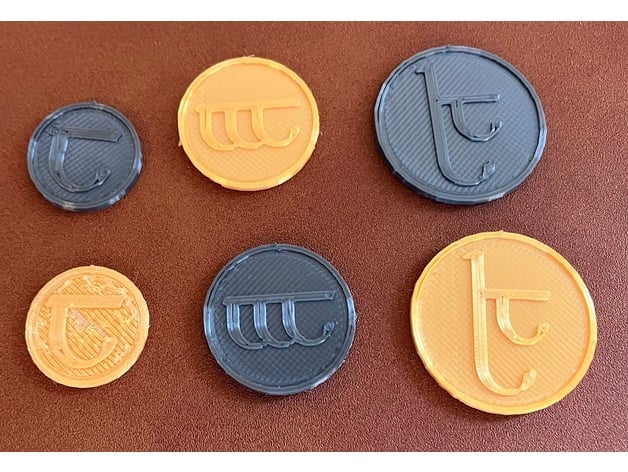 Elven Coins 3d model