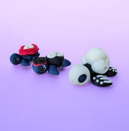 Spooky Baby Turtle Trio 3d model