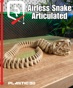 Articulated Airless Snake 3d model