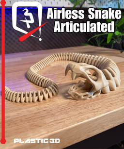 Articulated Airless Snake 3d model