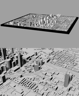 ATLANTA, Skyline 3D map 3d model