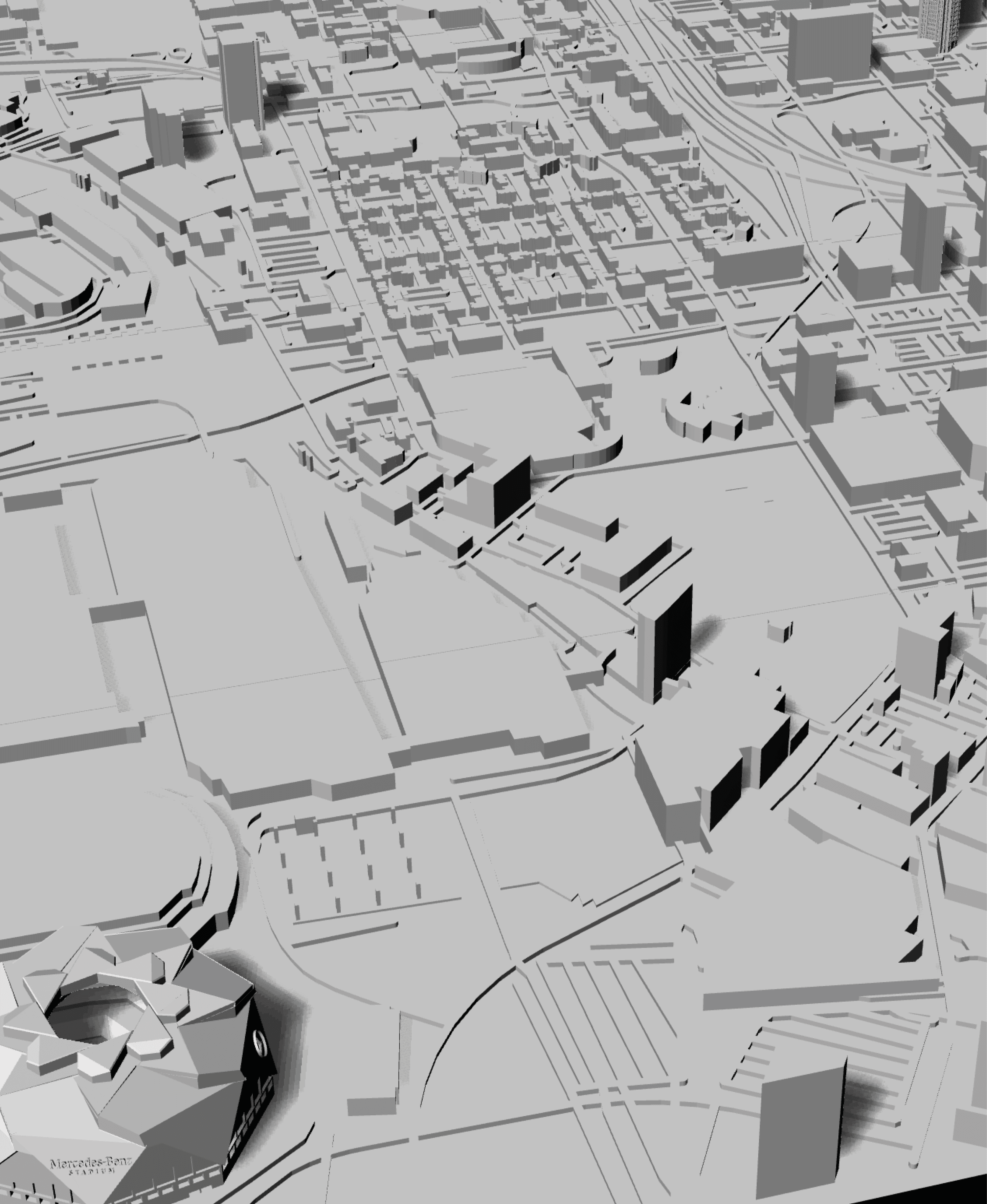 ATLANTA, Skyline 3D map 3d model