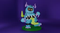 Stitched Up Monster 3d model