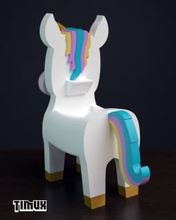 UNICORN GLASSES HOLDER 3d model