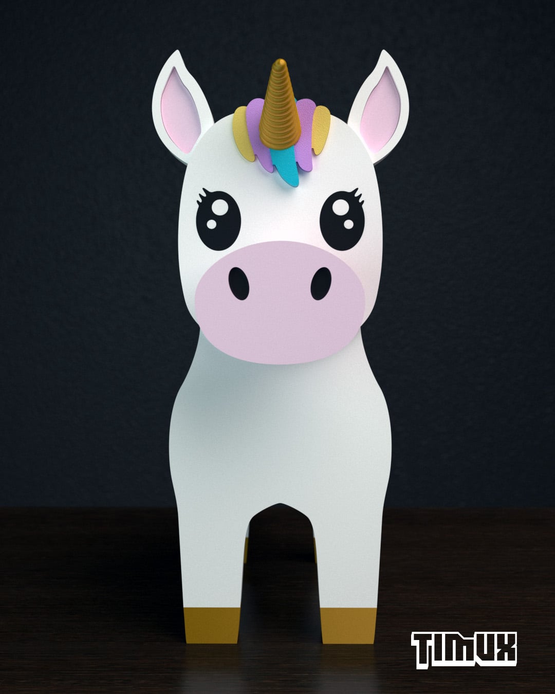 UNICORN GLASSES HOLDER 3d model