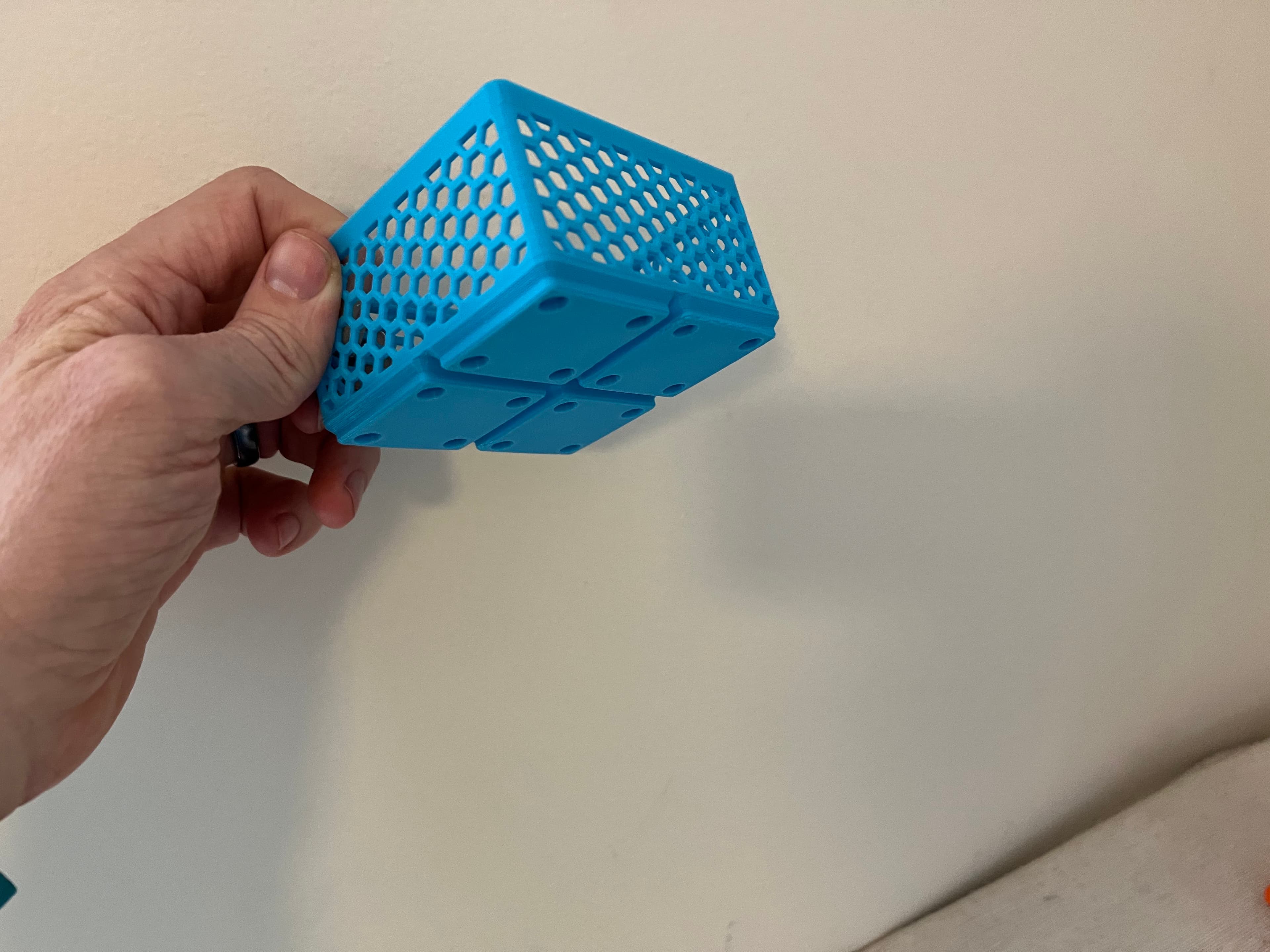 Gridfinity Stackable Cups with Honeycomb Walls 3d model