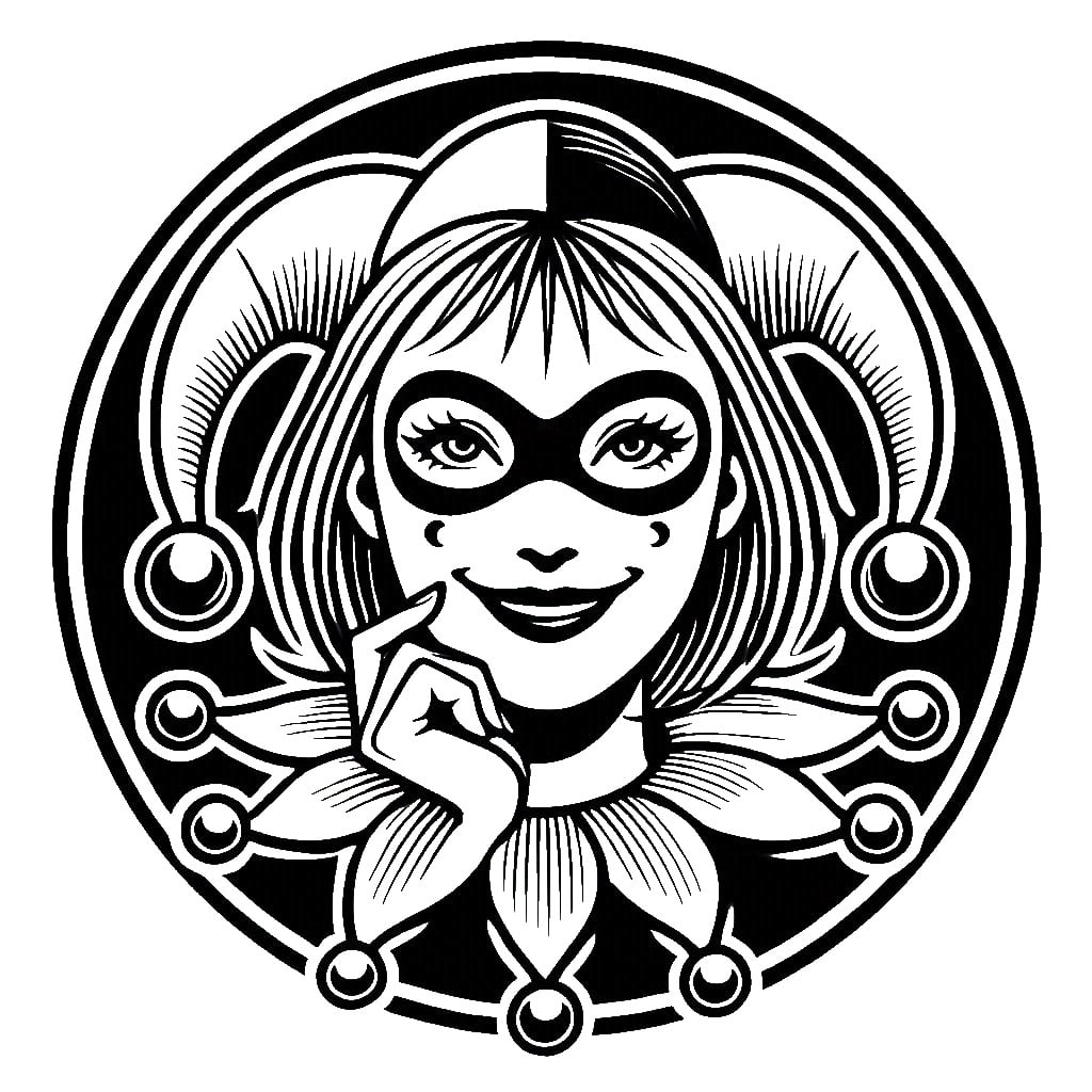 Leather Stamp 85mm Harlequin #5 3d model