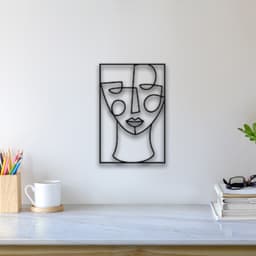 Abstract Face Wall Art 3d model