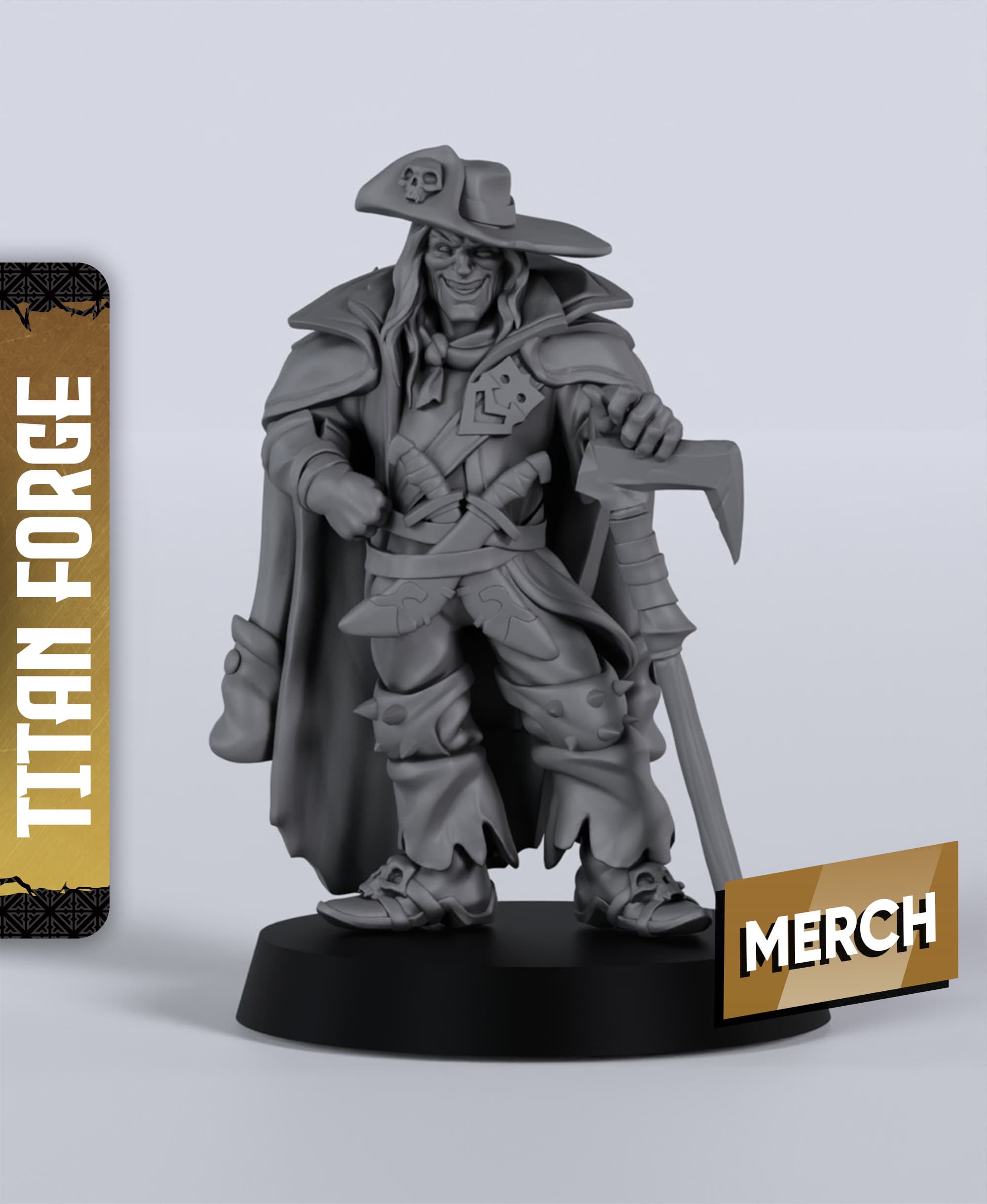 Guttershade Vindicator - With Free Dragon - 5e DnD Inspired for RPG and Wargamers 3d model