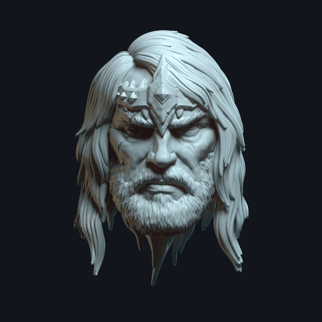 Outback v6 Action Figure Head 3d model