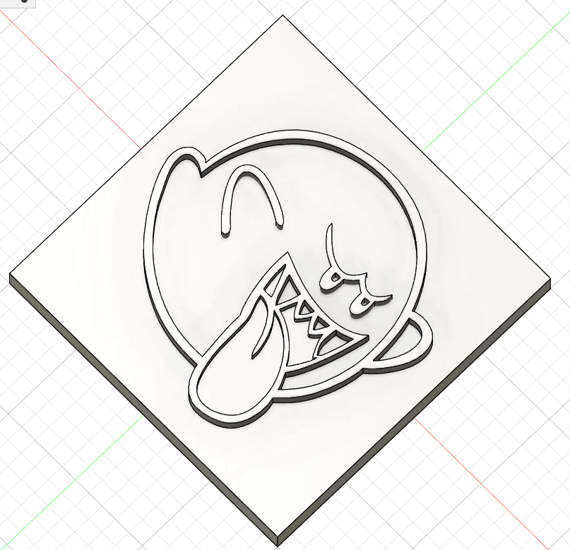 Plaque tête de Boo 3d model