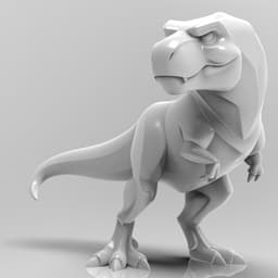 Mystical Tyrannosaurus Rex Minimalist Sculpture 3d model