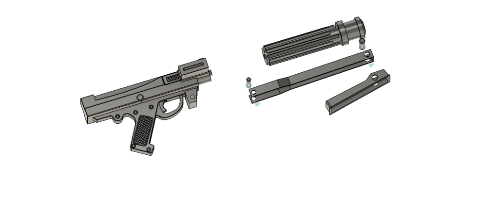 DC-15 Blaster 3d model