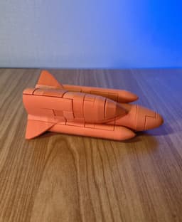 Rocket Puzzle – 21 Piece Interlocking Model 3d model