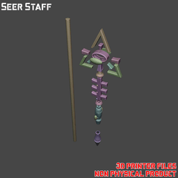 Seer Staff 3d model