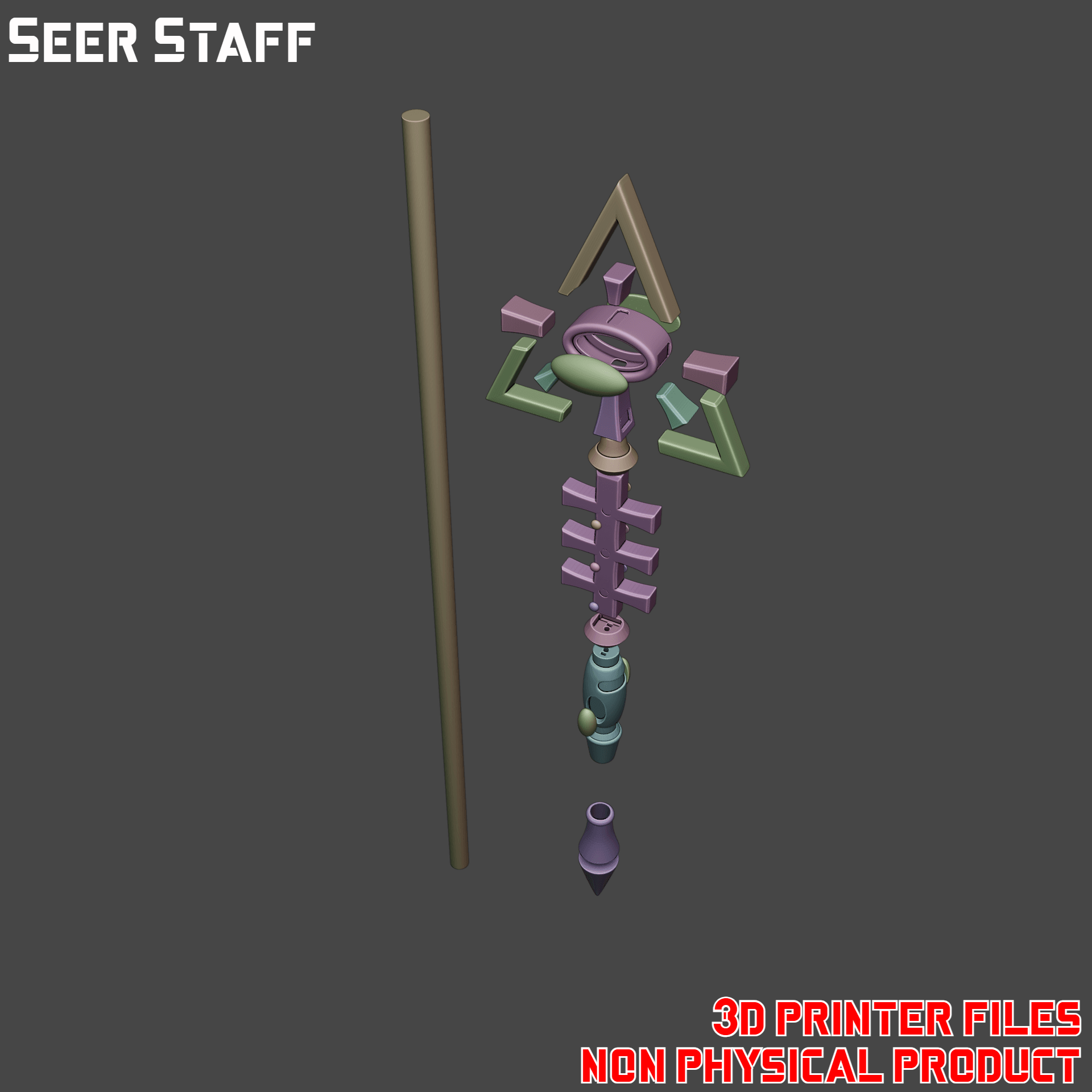 Seer Staff 3d model