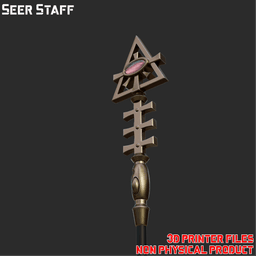 Seer Staff 3d model