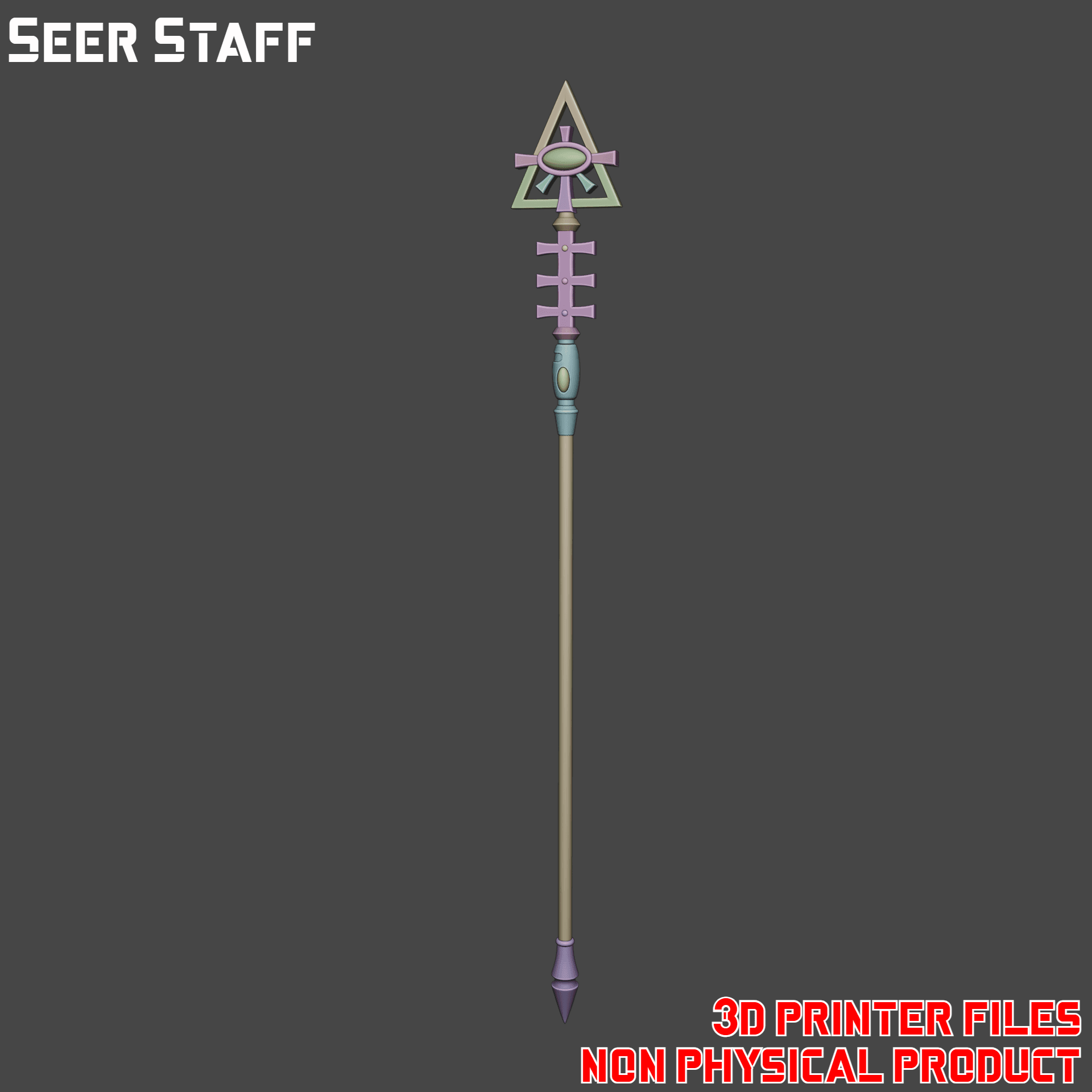 Seer Staff 3d model