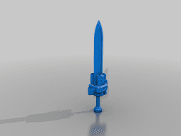Wahammer Custodes flame sword 3d model