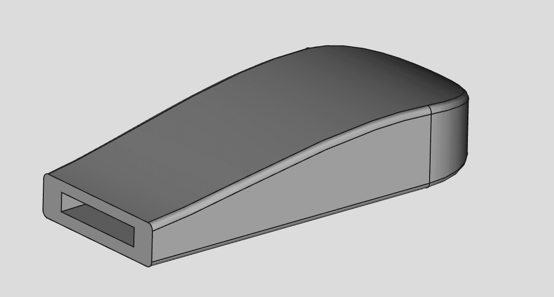 Zipper Puller using paperclip 3d model