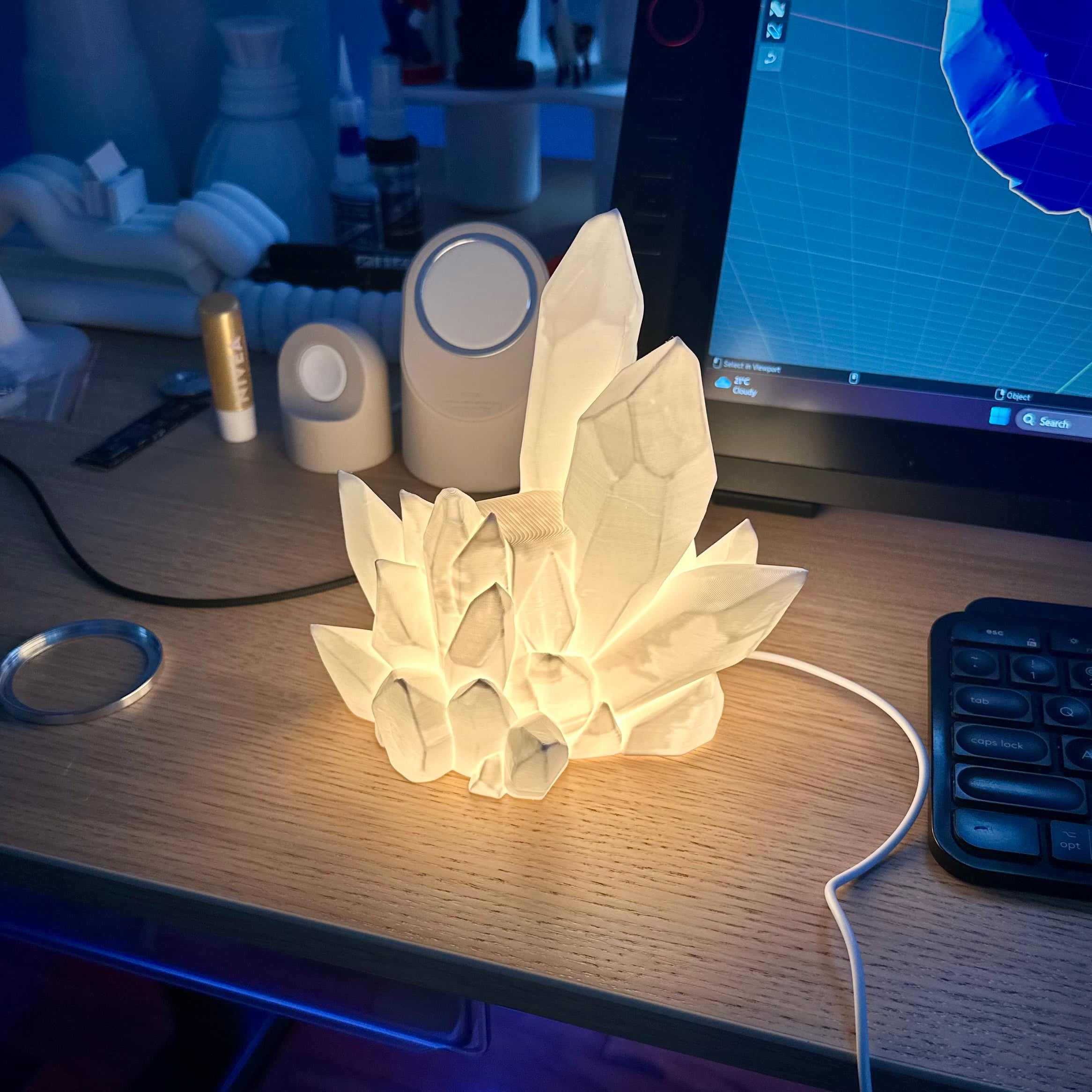 Crystal Controller Stand - LED Edition 3d model